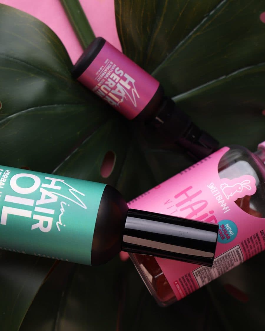 A haircare range photographed on set for a Malaysian beauty brand